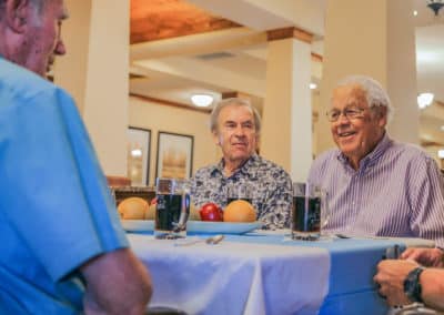 residents drinking irish coffee