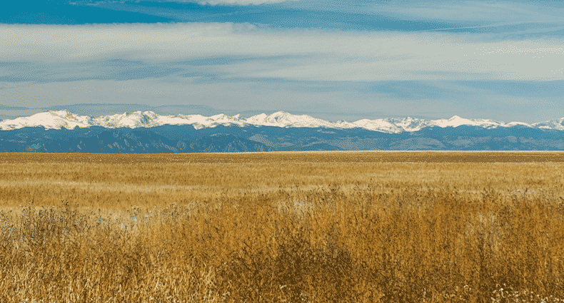 snowy mountain view